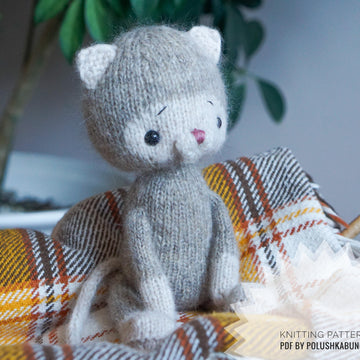 Knitting Pattern Little Kitty toy