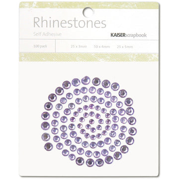 Kaisercraft Adhesive Rhinestones 100/Pkg - Lilac