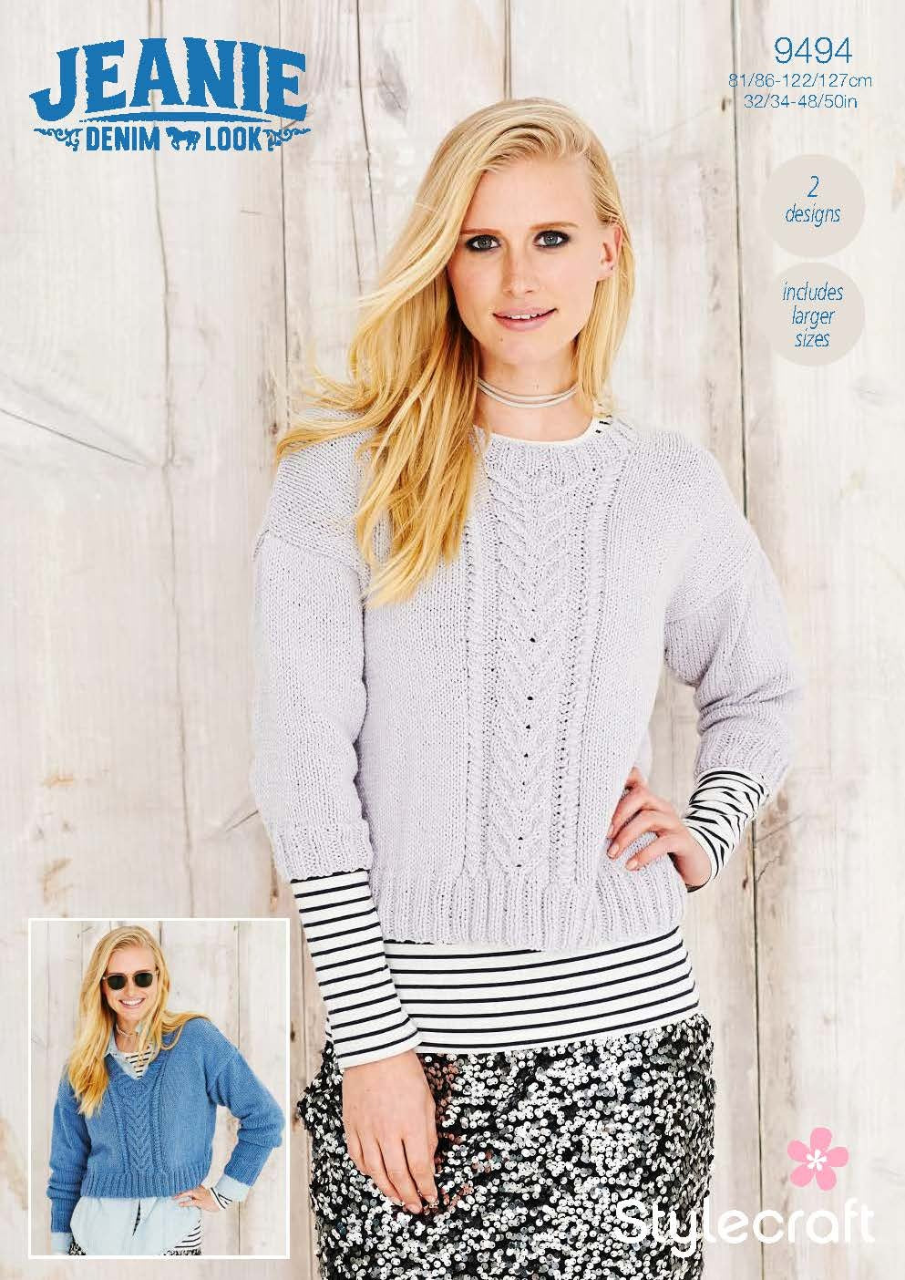 Sweaters in Stylecraft Jeanie - 9494 - Downloadable PDF