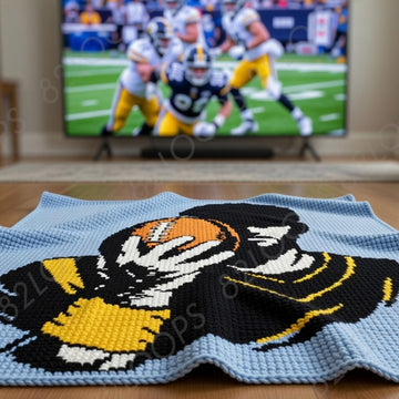 Football Baby CROCHET Blanket Pattern