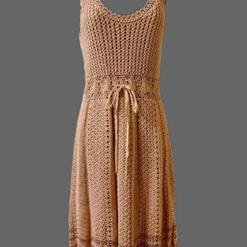 Sleeveless Crochet Midi Dress
