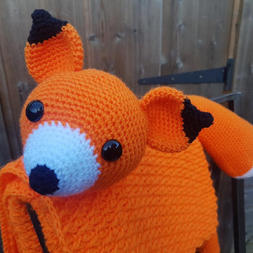 3in1 Woodland Fox Folding Baby Blanket Toy Lovey