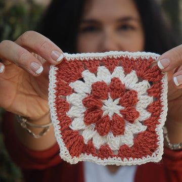 Crochet Granny Square Scarf
