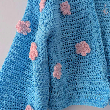 Crochet Cherry Blossom Cardigan Bolero Pattern