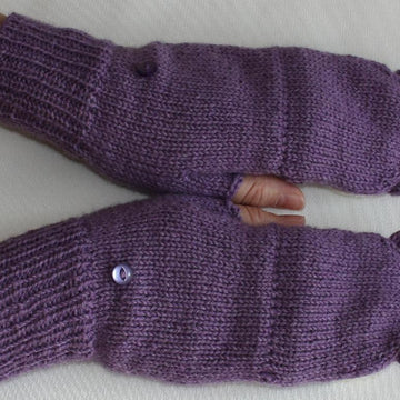 Twit twoo: Owl flip top mitts
