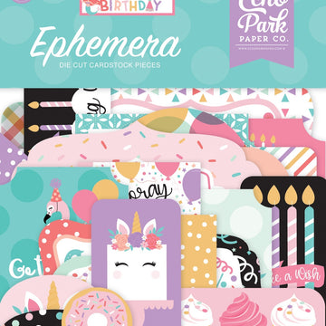 Echo Park Paper Echo Park Cardstock Ephemera 33/Pkg - Icons, It's Your Birthday Girl