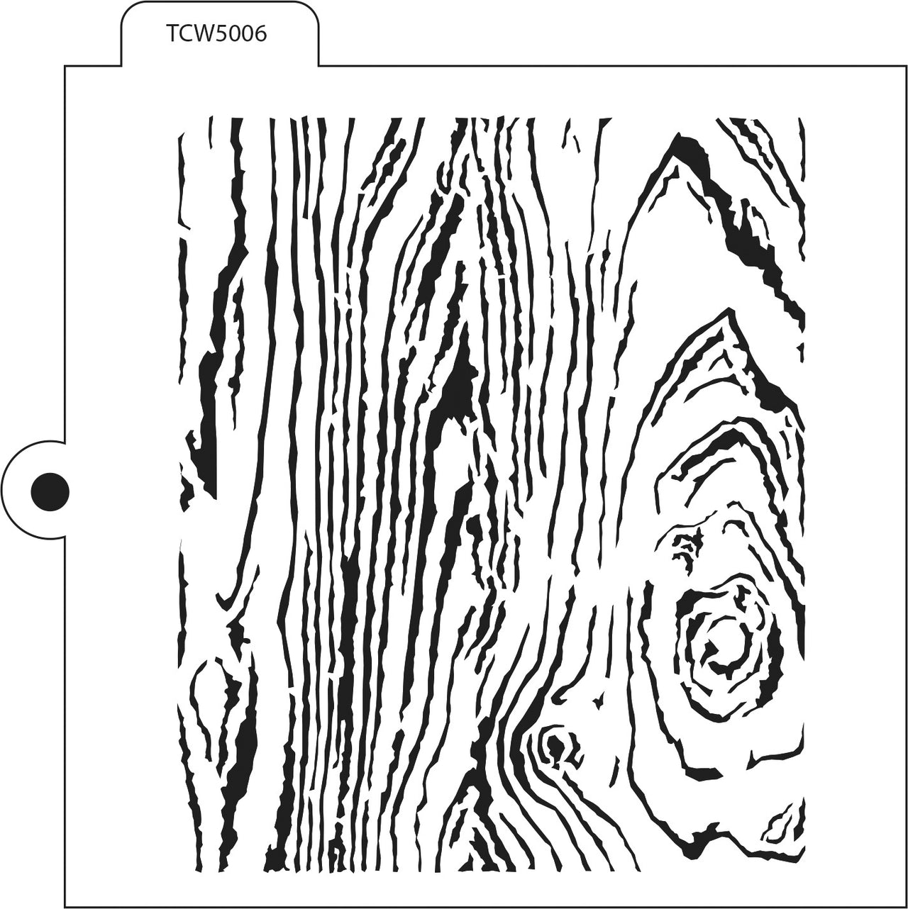 The Crafter's Workshop Crafter's Workshop Cookie & Cake Stencils 5.5"X5.5" - Woodgrain