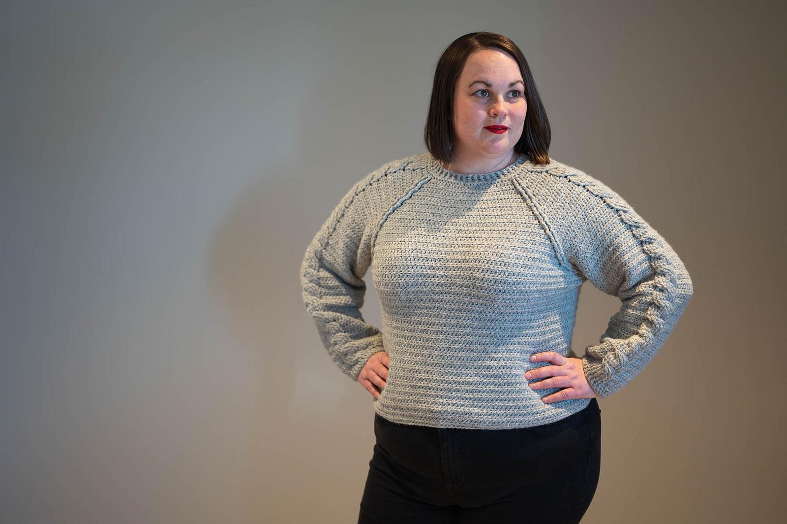 Cable Raglan Sweater