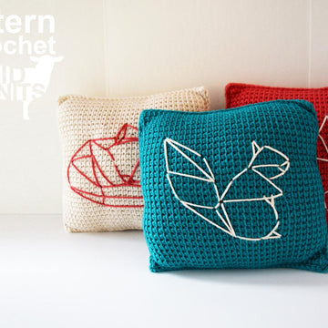 Origami Woodland Animals Throw Pillows (2016009)