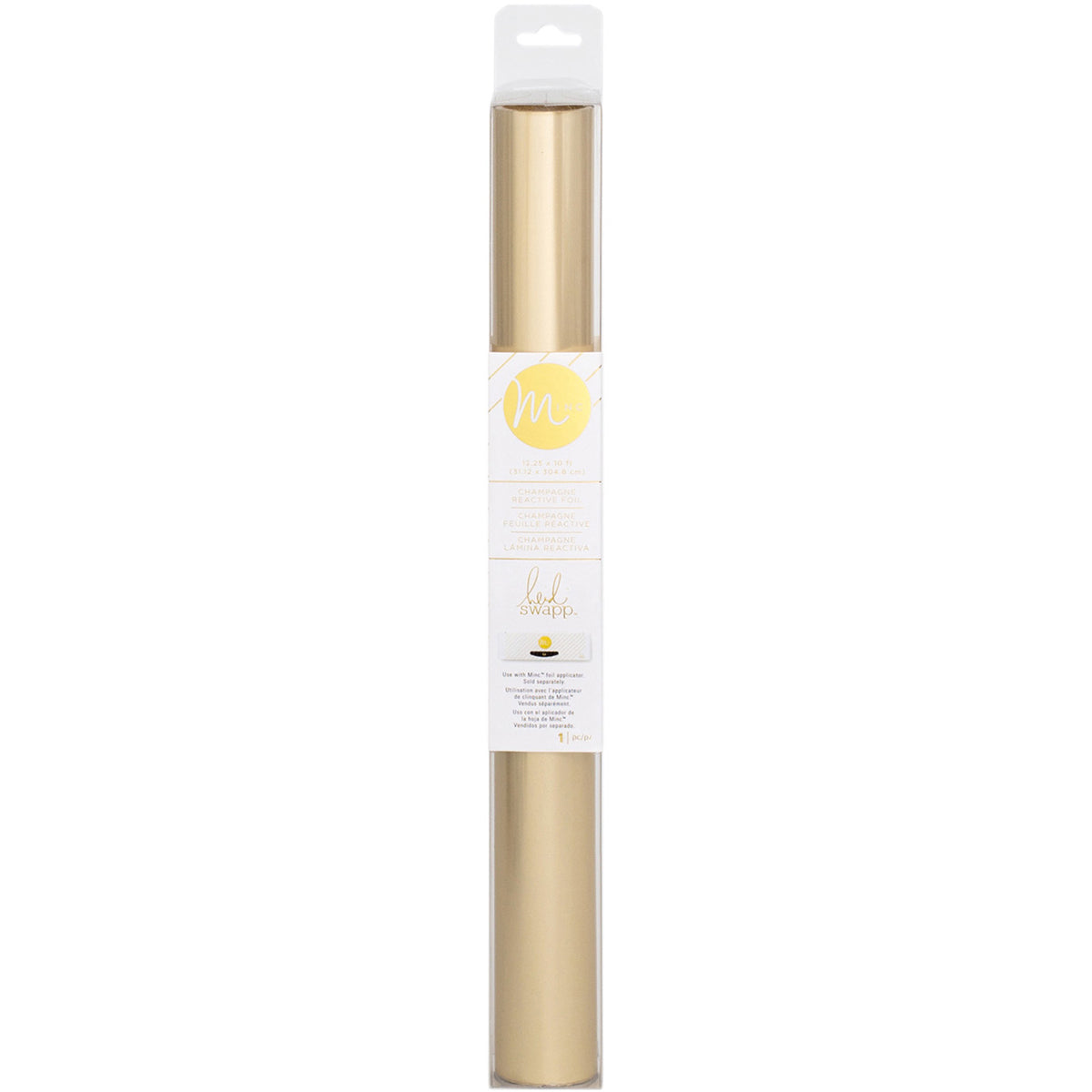 American Crafts Heidi Swapp Minc Reactive Foil 12.25" - Matte Champagne 10' Roll