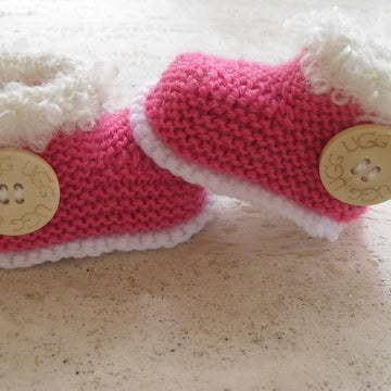 Baby Girl UGG  Booties And Hat Set