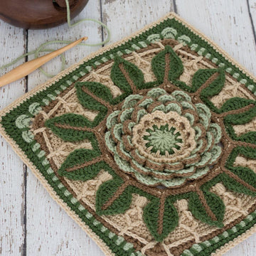 Desert Rose Afghan Square