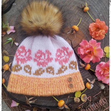 Autumn Rose beanie