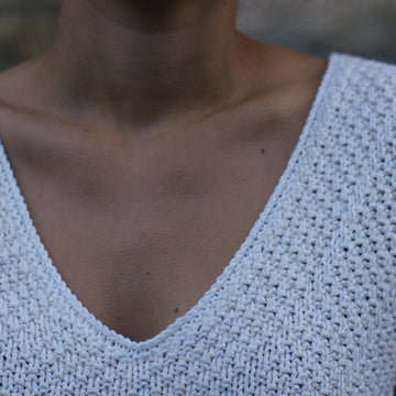 VITTORIA, cotton jumper with or without sleeves