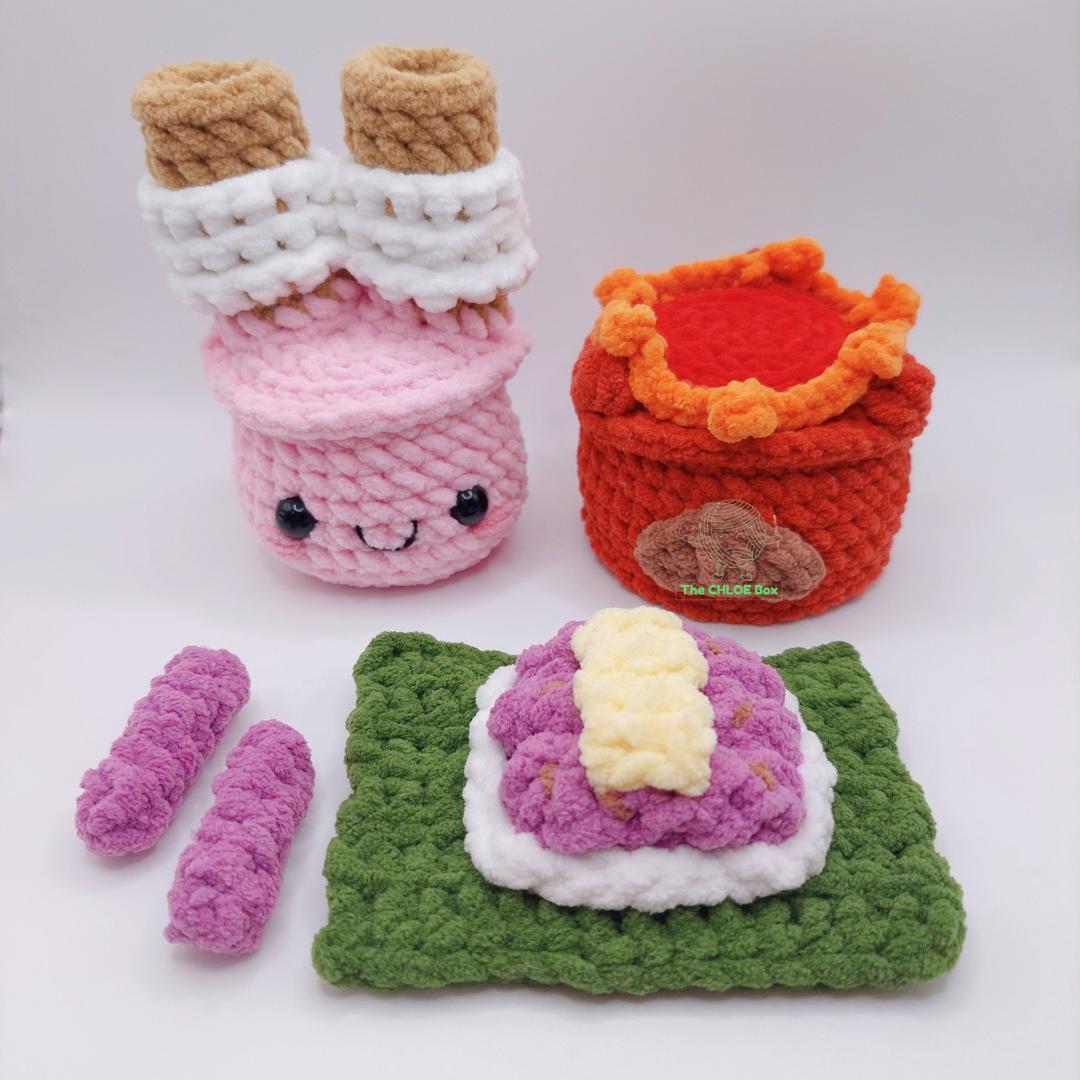 Puto Bumbong Making Set Amigurumi Crochet Pattern
