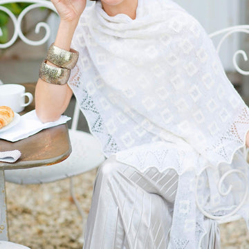Eirwen  - cobweb lace stole