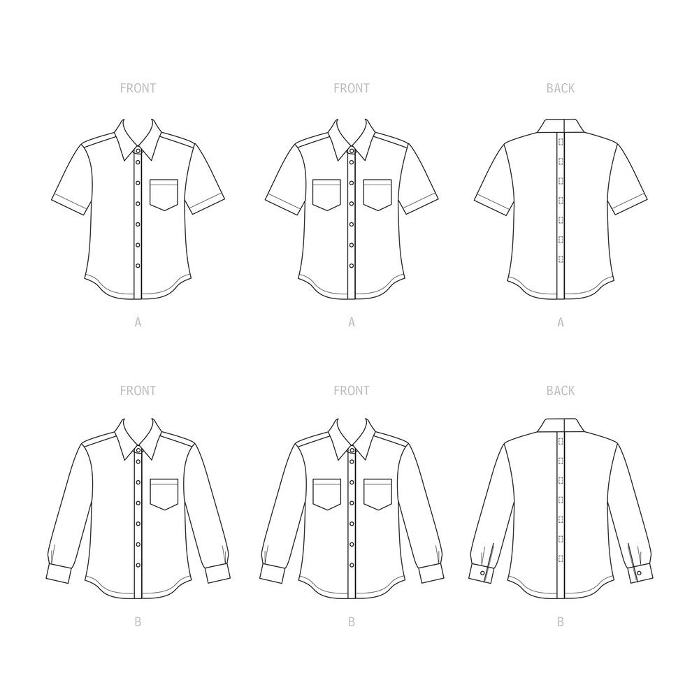 Simplicity Unisex Adaptive Shirt S9487 - Sewing Pattern