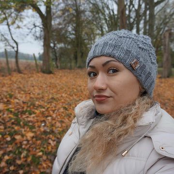 Diamond maze beanie