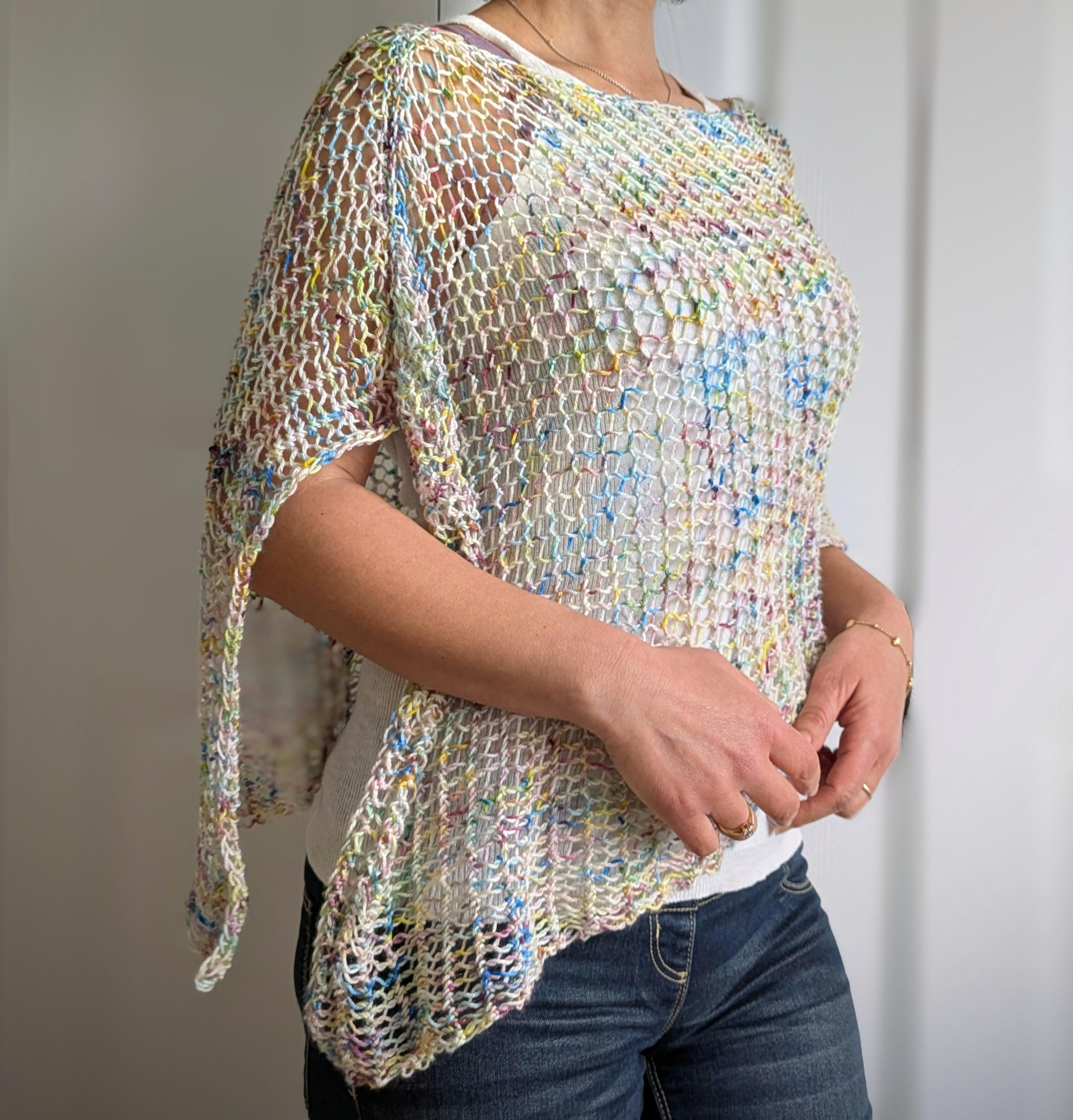 Honeycomb Lace Poncho