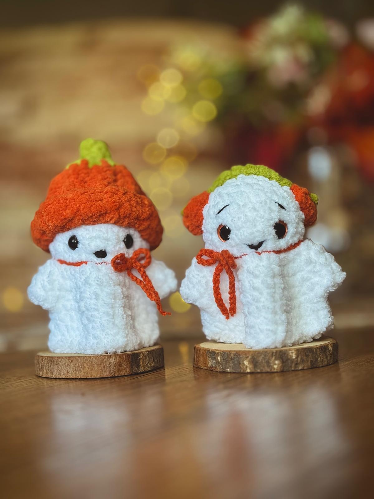 Halloween pumpkin ghost plush