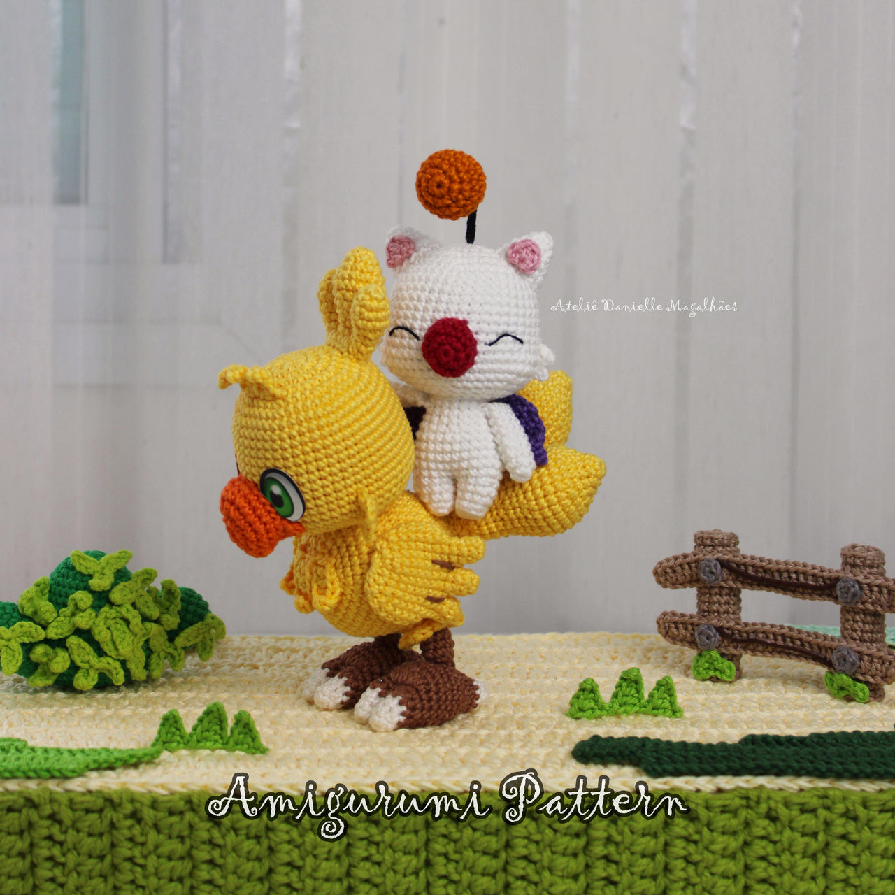 Chocobo & Moogle - Chibi Crochet Pattern Set Bundle