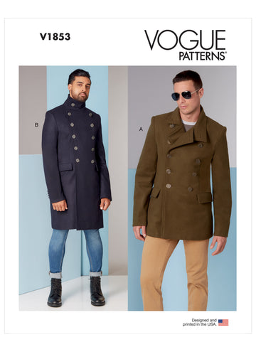 Vogue Men's Coat V1853 - Sewing Pattern