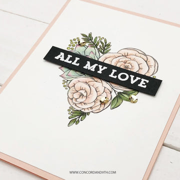 Concord & 9th Clear Stamps 3"X4" - All My Love