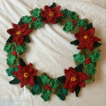 Christmas Poinsettia Wreath