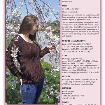 Summer Cables Pullover