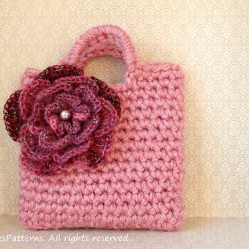 Dusky rose little purse