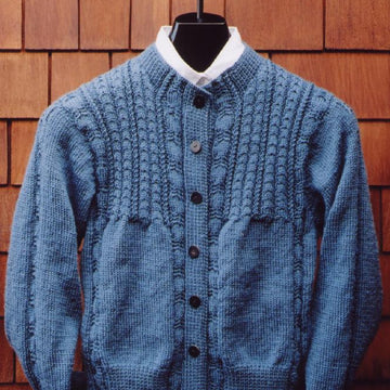 MS 145 Cabled Yoke Cardigan