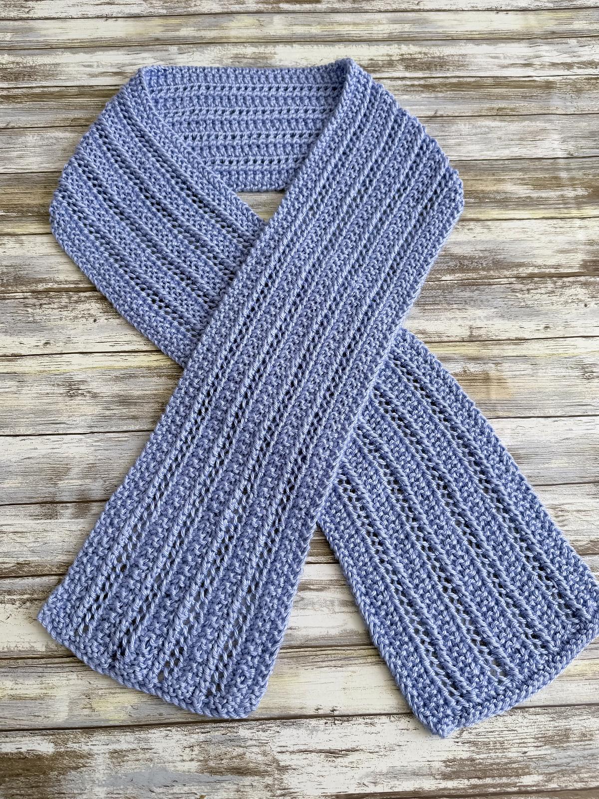 Travel in Time Eyelet Scarf