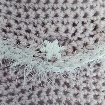 Fluffy Snowflake Cushion