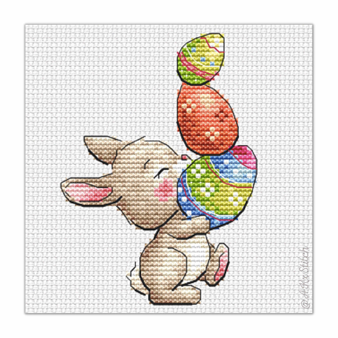 Easter Bunny 01 Cross Stitch PDF Pattern