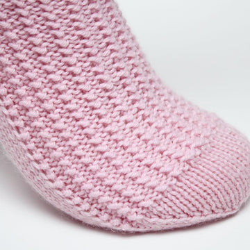 Pink Bubblegum Socks - Cuff Down (DK)