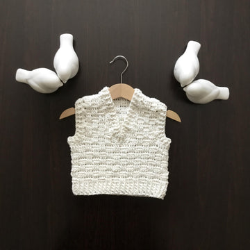 Harmony Basketweave V Collar Vest N 691