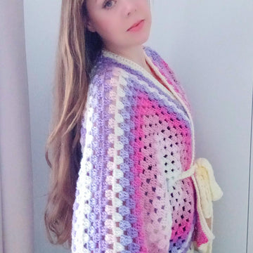 Crochet Kimono Hexagon Cardigan Pattern