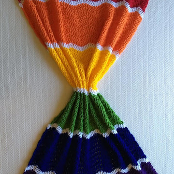 Rainbow Ripple Blanket