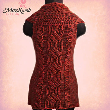 Crimson Collared Vest