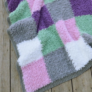 Furry Squares Blanket