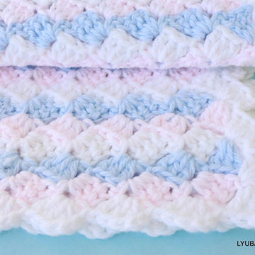 Chunky Crochet Baby Blanket "Boy or Girl" Easy Tutorial