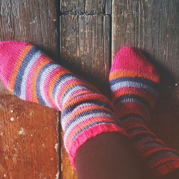 Slouchy Stripes Boot Socks