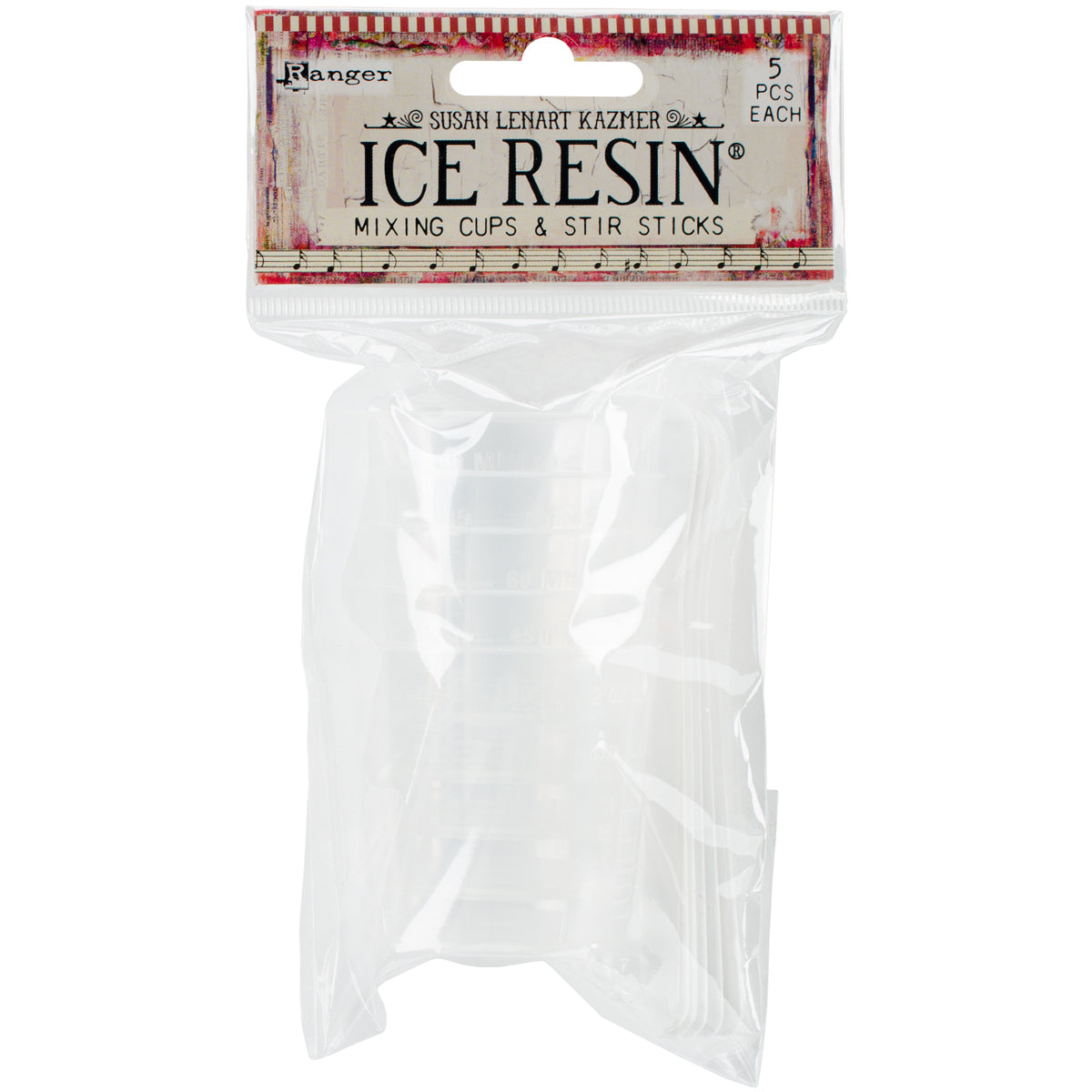 Ranger Ice Resin Mixing Cups & Stir Sticks 5/Pkg - 263811