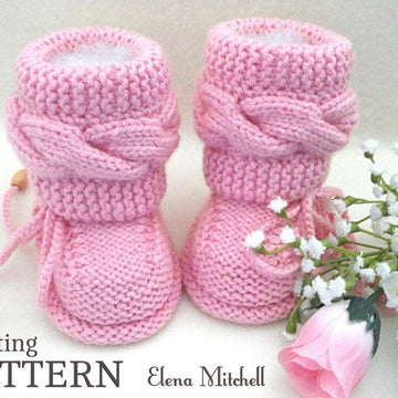 Pattern Knitted Baby Booties Phillip