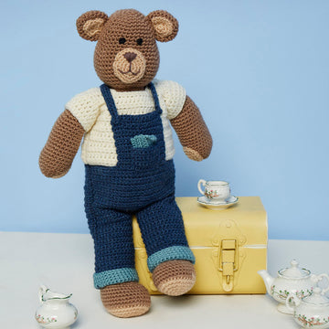 Crochet Bruno the Bear Toy in Stylecraft Special DK - 9669 - Downloadable PDF
