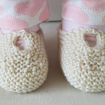 Anita - 8ply baby shoes or slippers