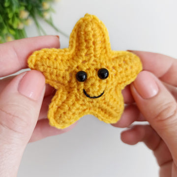 Crochet star pattern, NO SEW Christmas star ornament, easy crochet pattern