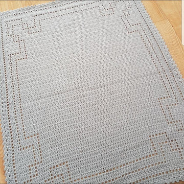 Basic Border Blanket Crochet Pattern - US Terms