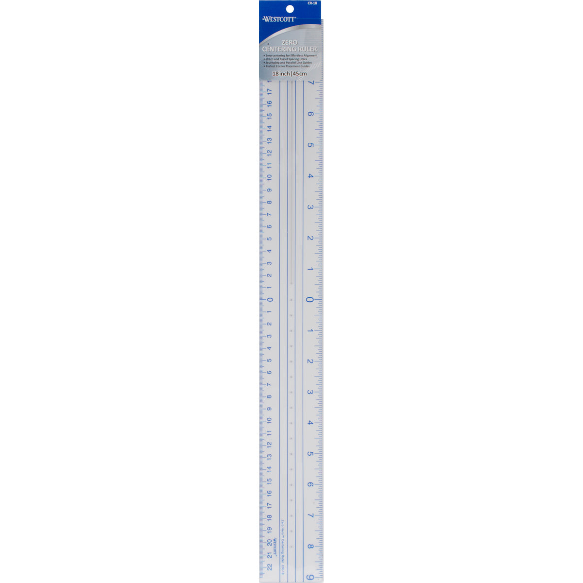 Acme Plastic Ruler 18" - Zero Centering
