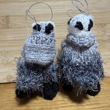 Mini Badger Wearing Valentine’s Day Jumper/Hoodie Ferrero Rocher/Lindor Cover/Hanging Decoration Knitting Pattern